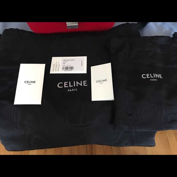(SOLD)Celine classic box bag red with silver - Picture 6 of 7